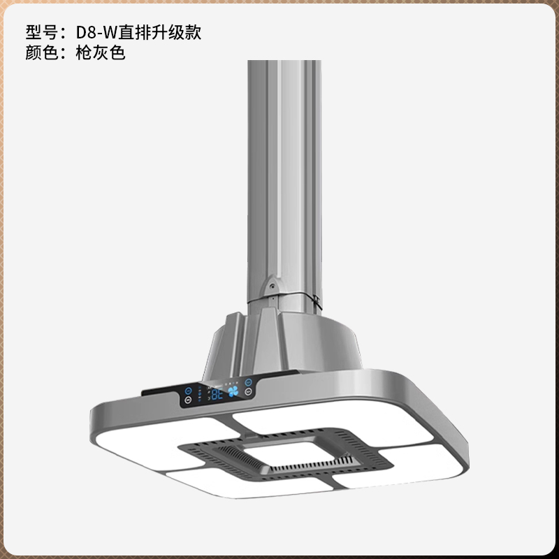 直排吸煙凈化燈強勁環吸四邊燈光D8-W
